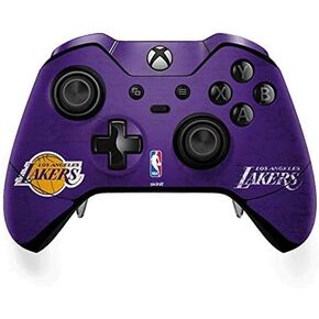 Skinit Decal Gaming Skin Compatible with Xbox One Elite Controller - Officially Licensed NBA Los Angeles Lakers Purple Primary Logo Design