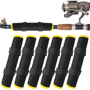 Tioncy 6 Pack Fishing Erure يغطي قفازات طعم 9 بوصة إغراء درع الغلاف المرفق الصيد بسهولة رؤية واقي تخزين الطعم للحفاظ على آمنة الصيادين للضباب in Kuwait