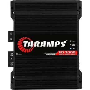 Taramps HD 3000 4 Ohms Black 1 Channel 3000 Watts RMS MAX Full Range Car Audio Monoblock LED Monitor Indicator Class D Amplifier Crossover, HD 3k