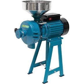 Grain Mills, Upgraded 3000W Wet Dry Cereals Grinder Electric Grain Grinder Corn Mill Heavy Duty 110V Commercial Grain Grinders Machine Rice Corn Grain Coffee Wheat Feed Mills with Funnel