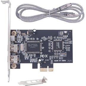 3 Ports 1394A Firewire Expansion Card PCI Express 1X to External IEEE 1394 Adapter 2 x 6 Pin +1 x 4 Pin Accessory