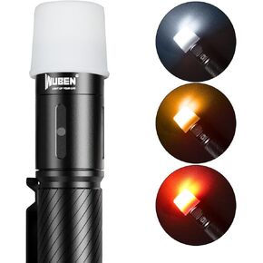 WUBEN C3 Flashlight 1200 High Lumens Rechargeable Flashlights 6 Modes Super Bright IP68 LED Tactical Flashlight for Camping, Home, Emergency, Rescue, Hunting, Inspection, Repair, Tool Gifts for Men