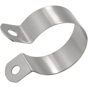 Hose Clips,Pipe Clamps,304 Stainless Steel Grounding Clamp Pipe Clamp Horseback Clamp Bracket Pipe Buckle Hose Clamp,Dia50(3pcs) (Size : Dia32(5pcs))