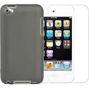 متوافق مع iPod Touch 4 Case + حامي الشاشة المقسى (أسود) in Kuwait