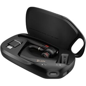 POLY Voyager Legend 50 UC – Bluetooth Headset, Charging Case - Discreet Boom, 4 Noise-Canceling Mics, AI NoiseBlockAI & WindSmart Tech - Seamless Connectivity, Smart Call Controls - All-Day Comfort