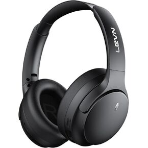 LEVN Hybrid Active Noise Cancelling Headphones, Wireless Headphones Bluetooth 5.4 with Transparent Mode, Hi-Res Audio, Deep Bass, 70H Playtime Over Ear Bluetooth Headset for Work/Travel/Home/Office