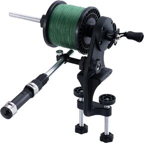 Goture Fishing Line Spooler for Fishing Reel, Fits Spools up to 5.9 in Fishing Spooler, Available in Two Lengths Fishing Reel Line Spooler, Adjustable Friction Machine Spooling Station System