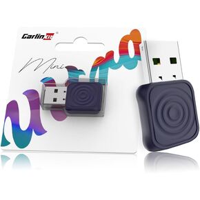 Carlinkit Wireless CarPlay Adapter 2025 MINI - for iPhone & Android Phone, Converts OEM Wired CarPlay to Wireless CarPlay, Converts OEM Wired Android Auto to Wireless Android Auto.