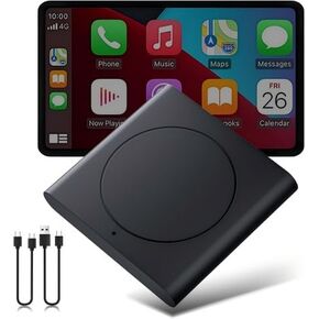 Wireless Carplay Adapter, Wired CarPlay to Wireless Control Plug and Play 5.8GHz WiFi Bluetooth Auto Connect, CarPlay Adapter Cars for Car Model Years 2016 to 2025 and iPhone iOS 10+