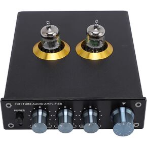 Stereo Fonograph Preamplifier, Compact Bank Preampling Excellent Sound Quality for Study (US Plug)