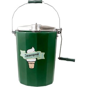 PREMIUM 6 qt. - Immergood Stainless Steel Ice Cream Maker - Hand Crank