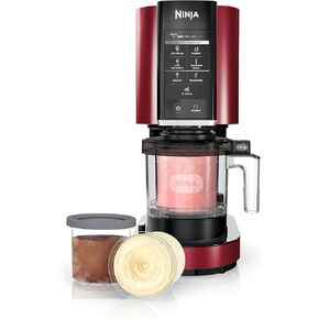 Ninja NC301 CREAMi, Ice Cream, Gelato, Milkshake, Sorbet, and Smoothie Bowl Maker, 7 One-Touch Programs, Red (Renewed)