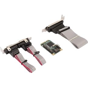 PCIe Combo Serial Parallel Expansion Card Dual Port Adapter for Automation, Scientific Sensor, Scanner with Gold Plated Pin
