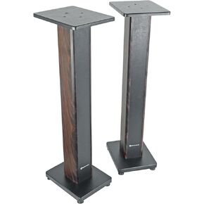 Rockville RHTSB 36 Inch Bookshelf Speaker Stands (Pair), High-Performance Wood, Cable Management, Dual Platform Sizes, for Home Theater and Studio Monitors