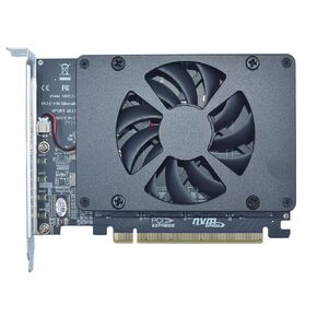 M.2 PCIe Adapter x16 Gen4 for 4 Ports M2 SSDs, PCIe M.2 Expansion Card for 4 M.2 2280 2260 2242 2230 NVMe SSDs M Key with Advanced Cooling Ultra Quiet DC Brushless Fan