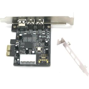High-Speed Data Transfer PCI-Express to 1394 A+B Controller Card for Firewire 800 DV Audio Video Capture