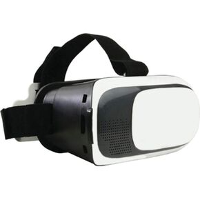 VR عارض للألعاب المحمولة والأفلام والواقع المعزز | لـ 3.5 "-6" Android & iPhone | الأشرطة القابلة للتعديل والعدسة | منافذ الصوت | (DGVR100BK)