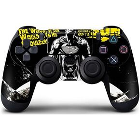 Skinit Decal Gaming Skin Compatible with PS4 Controller - Officially Licensed Superman 2025 Superman & Krypto Watch The Earth Design
