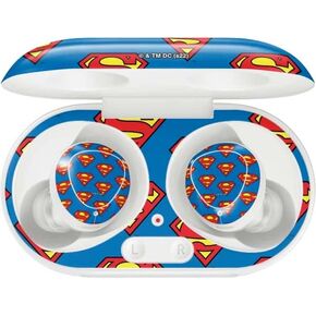 Skinit Decal Audio Skin Compatible with Galaxy Buds Plus - Officially Licensed Superman 2025 Superman & Krypto Watch The Earth Design