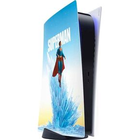 Skinit Decal Gaming Skin Compatible with PS5 Digital Edition Console - Officially Licensed Superman 2025 Superman & Krypto Watch The Earth Design