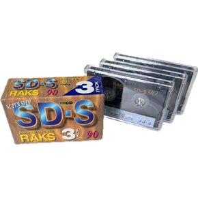 RAKS SD-S CAMPACT CASTETT C-90 Chrome / MC Cassette / Audio Cassette / Pack 3