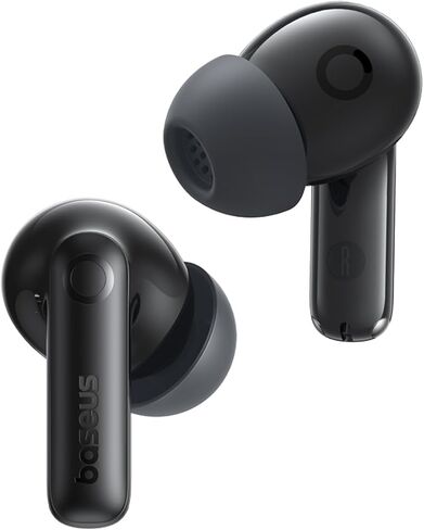 Baseus Bass BP1 Pro Noise Cancelling Wireless Earbuds, Real-Time Adaptive Noise Cancelling, Adaptive Active EQ, LDAC Hi-Res Sound, 6-Mic AI Clear Calls, 55H Playtime, IP55 Waterproof, Bluetooth 6.0 in Saudi Arabia