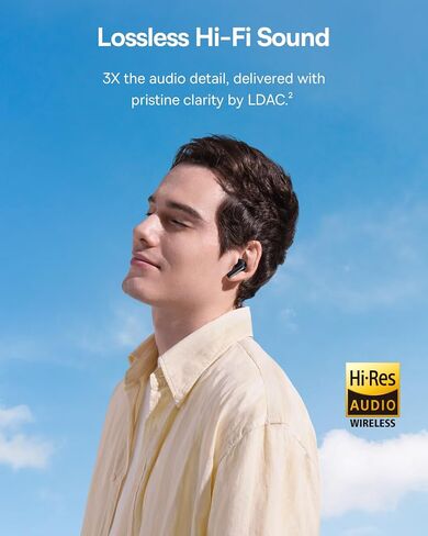 Baseus Bass BP1 Pro Noise Cancelling Wireless Earbuds, Real-Time Adaptive Noise Cancelling, Adaptive Active EQ, LDAC Hi-Res Sound, 6-Mic AI Clear Calls, 55H Playtime, IP55 Waterproof, Bluetooth 6.0 in Saudi Arabia