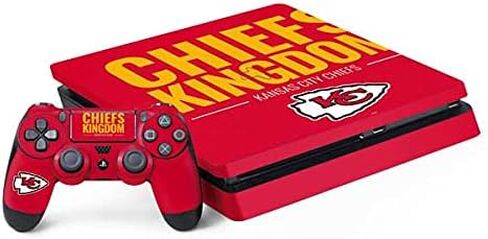 Skinit Mucal ألعاب البشرة متوافقة مع حزمة PS4 Slim - NFL Kansas City Chief Design Design in Kuwait