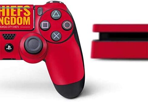 Skinit Mucal ألعاب البشرة متوافقة مع حزمة PS4 Slim - NFL Kansas City Chief Design Design in Kuwait