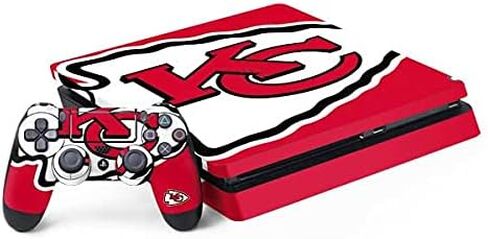 Skinit Mucal ألعاب البشرة متوافقة مع حزمة PS4 Slim - NFL Kansas City Chief Design Design in Kuwait