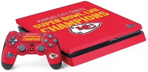 Skinit Mucal ألعاب البشرة متوافقة مع حزمة PS4 Slim - NFL Kansas City Chief Design Design in Kuwait