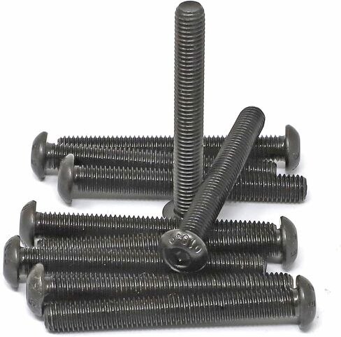 iexcell 1500 Pcs M3 x 6/8/10/12/14/16/20/25/30/35/40/45/50 Alloy Steel 10.9 Grade Hex Socket Button Head Cap Screws Bolts Nuts Washers Assortment Kit, Black Oxide Finish in Kuwait