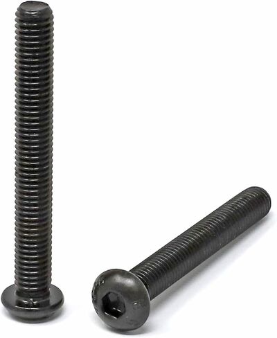 iexcell 1500 Pcs M3 x 6/8/10/12/14/16/20/25/30/35/40/45/50 Alloy Steel 10.9 Grade Hex Socket Button Head Cap Screws Bolts Nuts Washers Assortment Kit, Black Oxide Finish in Kuwait