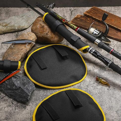 Tioncy 6 Pack Fishing Erure يغطي قفازات طعم 9 بوصة إغراء درع الغلاف المرفق الصيد بسهولة رؤية واقي تخزين الطعم للحفاظ على آمنة الصيادين للضباب in Kuwait