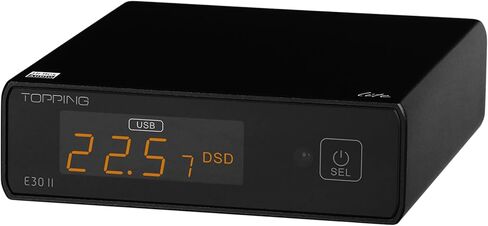 TOPPING E30 II Lite Hi-Res Audio DAC Preamp – AKM AK4493S Chip, Supports DSD512 & PCM768kHz, Ultra-Low Jitter, Coaxial/Optical Input, Remote Control, Digital Audio Converter (E30 II Lite - Black) in Kuwait