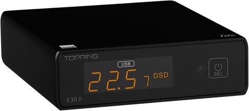 TOPPING E30 II Lite Hi-Res Audio DAC Preamp – AKM AK4493S Chip, Supports DSD512 & PCM768kHz, Ultra-Low Jitter, Coaxial/Optical Input, Remote Control, Digital Audio Converter (E30 II Lite - Black) in Kuwait
