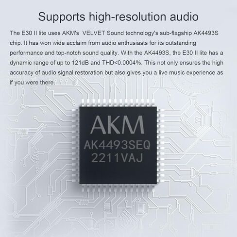 TOPPING E30 II Lite Hi-Res Audio DAC Preamp – AKM AK4493S Chip, Supports DSD512 & PCM768kHz, Ultra-Low Jitter, Coaxial/Optical Input, Remote Control, Digital Audio Converter (E30 II Lite - Black) in Kuwait