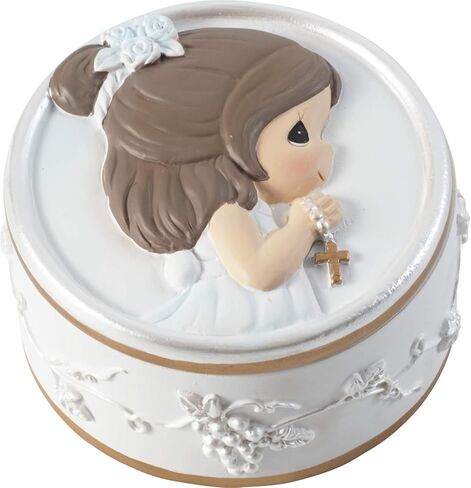 Precious Moments Communion Rosary with Box | Faith is The Light That Guides You Resin Box with Rosary | Communion Gift (Girl) in Saudi Arabia