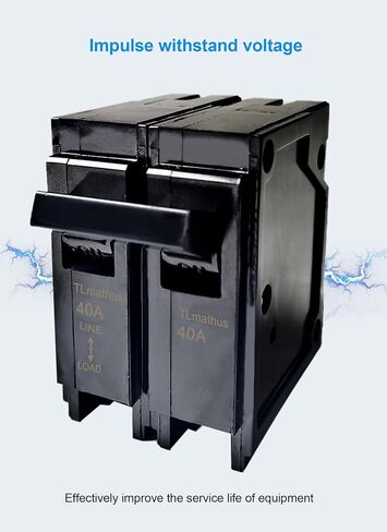 Q290 90-Amp Double Pole Type QP Circuit Breaker Plug-in Mount Standard MCB Thermal Magnetic Protection, 10KA 120/240V, Compatible with Siemens PL and ES Series Load Centers(2P 90A) in Saudi Arabia