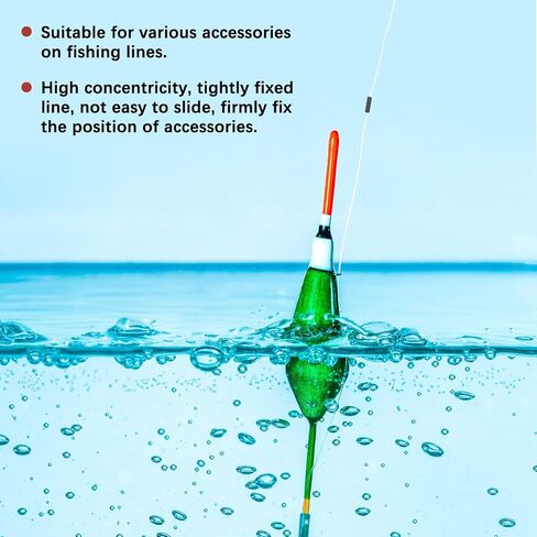 Fishing Bobber Stops Column Floats Sinker Stops Use for Streams & Lake & River Fishing - Wire Beads Float Stopper in Kuwait