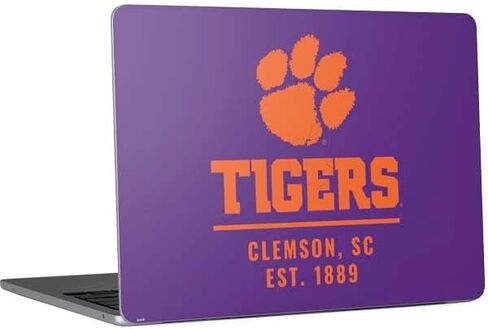 Skinit Decal Laptop Skin Compatible with MacBook Air 13in M4 (2025) - Officially Licensed Clemson University Tigers Est 1889 Design in Kuwait