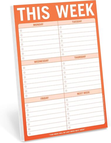 Knock Knock This Week Note Pad 6 x 9-inches in Saudi Arabia