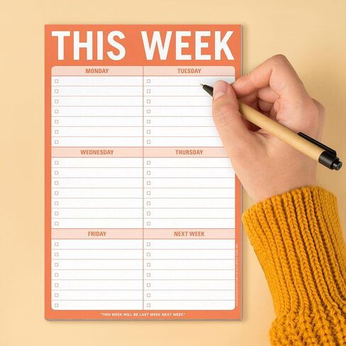 Knock Knock This Week Note Pad 6 x 9-inches in Saudi Arabia