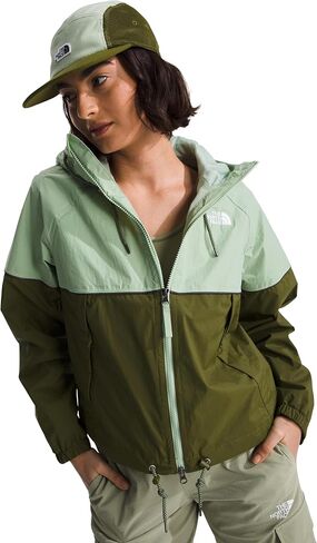 THE NORTH FACE Women's Novelty Antora Rain Hoodie, Indigo Stone/Steel Blue, Medium in Saudi Arabia