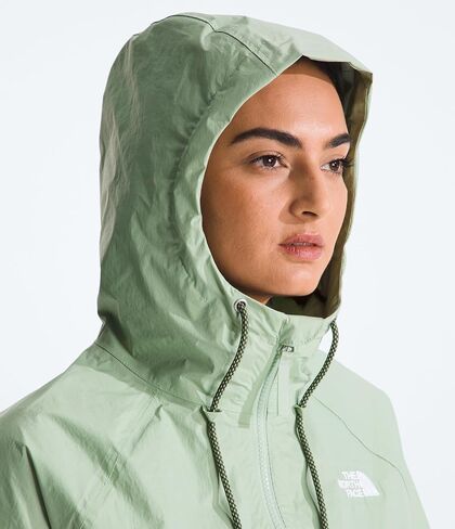 THE NORTH FACE Women's Novelty Antora Rain Hoodie, Indigo Stone/Steel Blue, Medium in Saudi Arabia