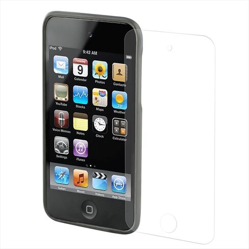 متوافق مع iPod Touch 4 Case + حامي الشاشة المقسى (أسود) in Kuwait