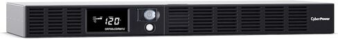 CyberPower OR500LCDRM1U Smart App LCD UPS Battery Backup and Surge Protector, 500VA/300W, 6 Outlets, AVR, 1U Rackmount, UL Certified in Saudi Arabia