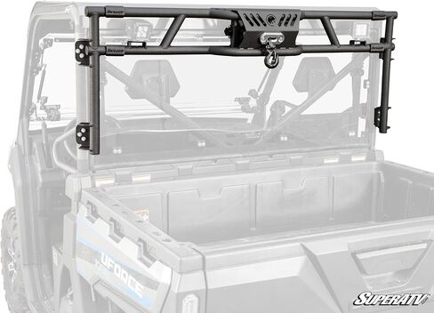 SuperATV Game Loader Rack for CFMOTO UForce 1000 | Includes 2 Cube Lights | Ultimate Hunting Upgrade with 500-Pound Winch | Robust Steel Construction | Enhanced Visibility and Versatility in Saudi Arabia