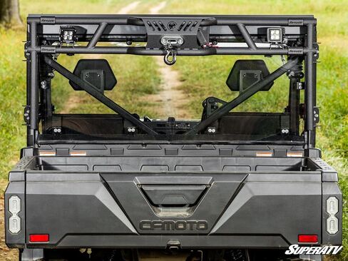 SuperATV Game Loader Rack for CFMOTO UForce 1000 | Includes 2 Cube Lights | Ultimate Hunting Upgrade with 500-Pound Winch | Robust Steel Construction | Enhanced Visibility and Versatility in Saudi Arabia