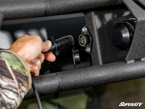 SuperATV Game Loader Rack for CFMOTO UForce 1000 | Includes 2 Cube Lights | Ultimate Hunting Upgrade with 500-Pound Winch | Robust Steel Construction | Enhanced Visibility and Versatility in Saudi Arabia